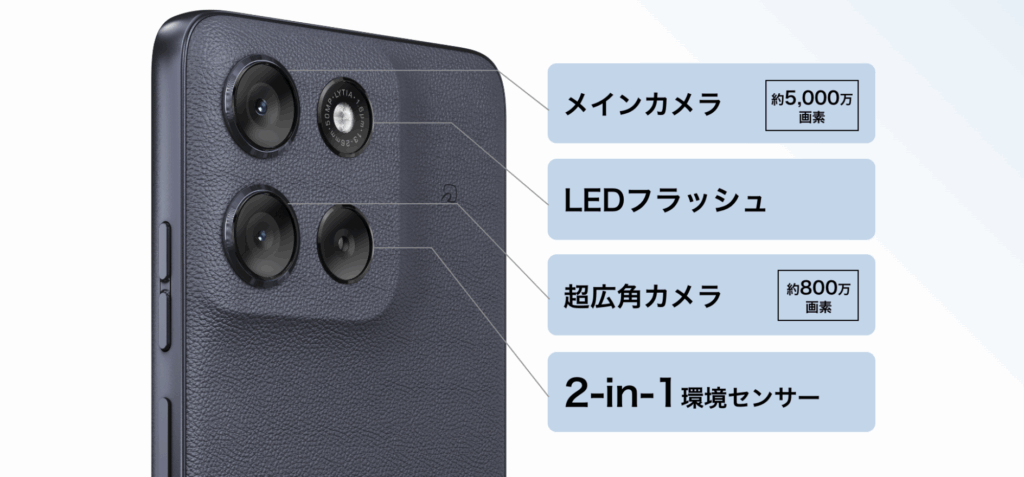 moto g66y 5Gのカメラ